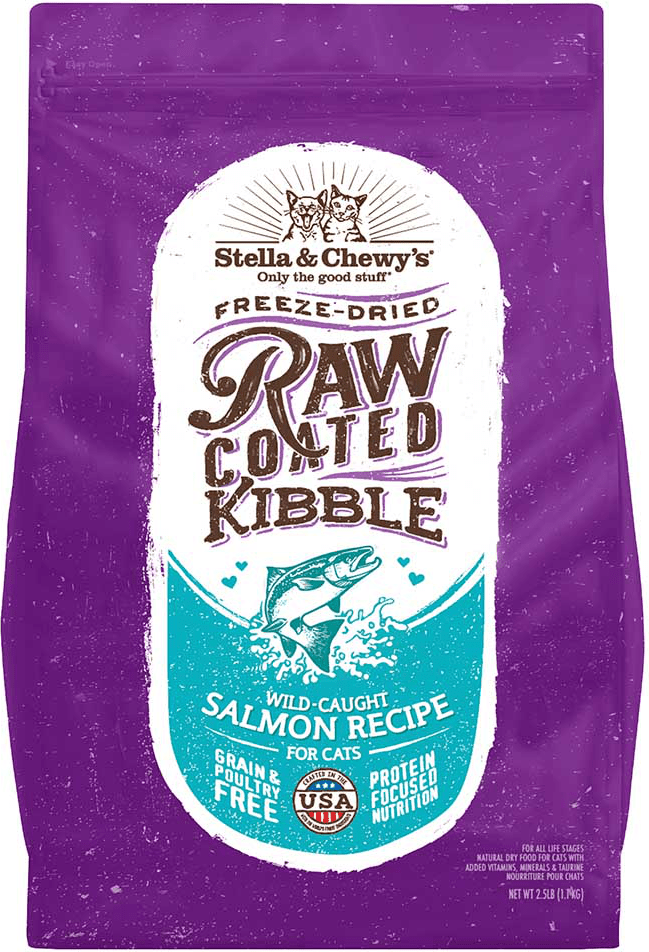 Stella & Chewys Raw Coated Kibble Wild-Caught Salmon Recipe